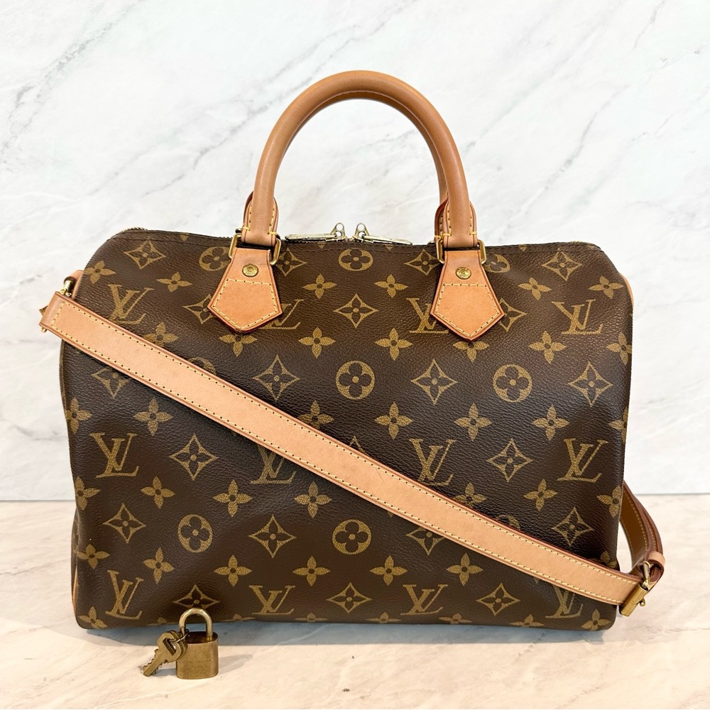 (SOLD) Louis Vuitton Speedy 30 Bandouliere Monogram